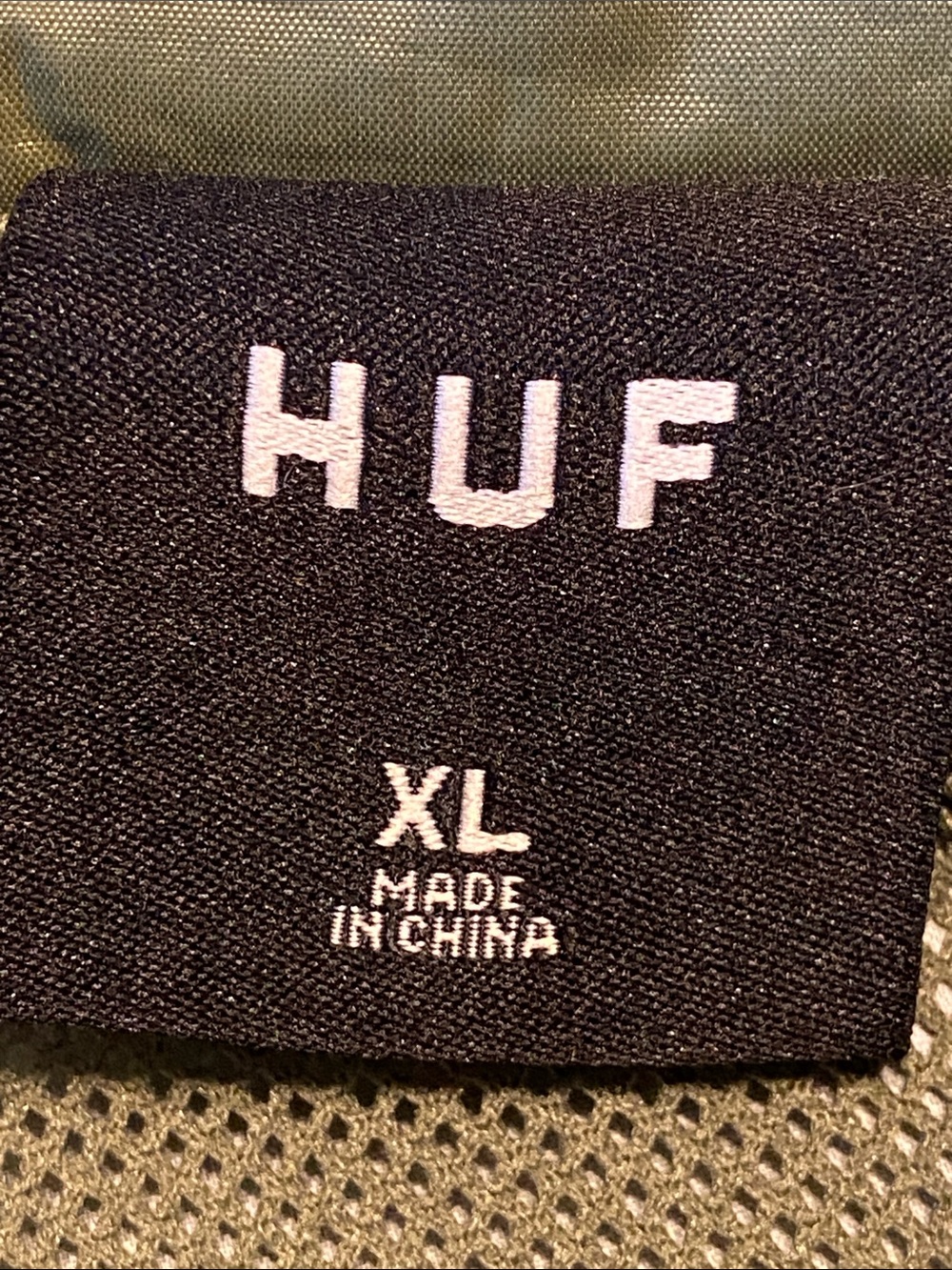 Huff Sayonara embroidered coaches full snap Streetwear wind breaker jacket XL - Picture 9 of 15